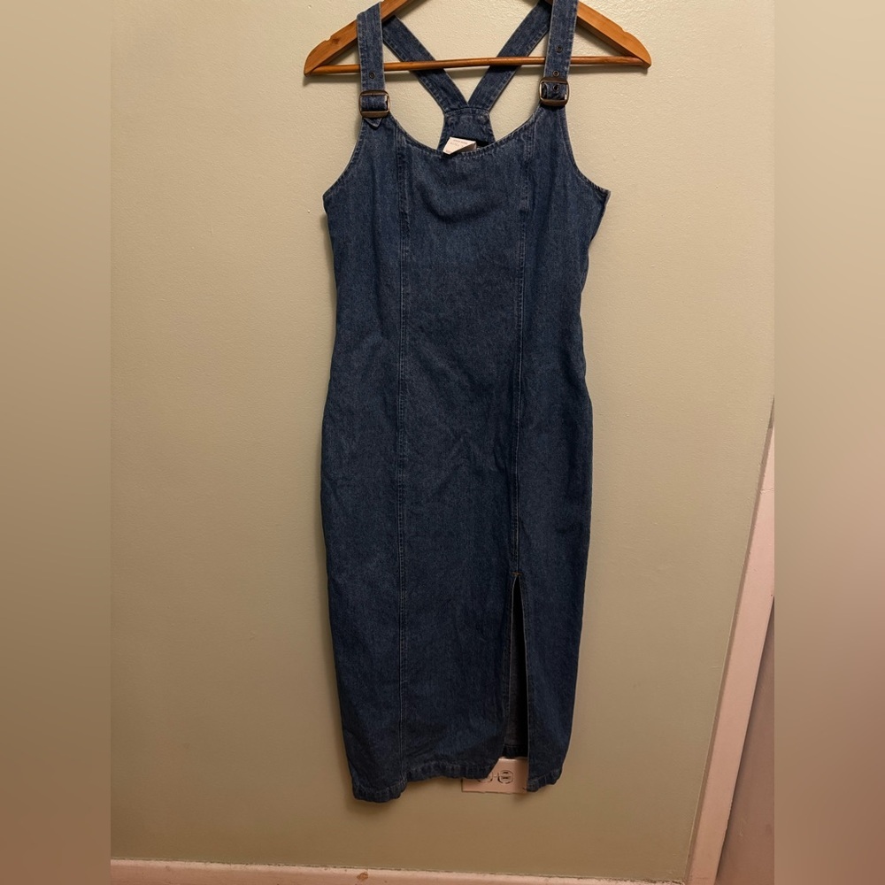 Dark Blue Denim Dress - Picture 7 of 10